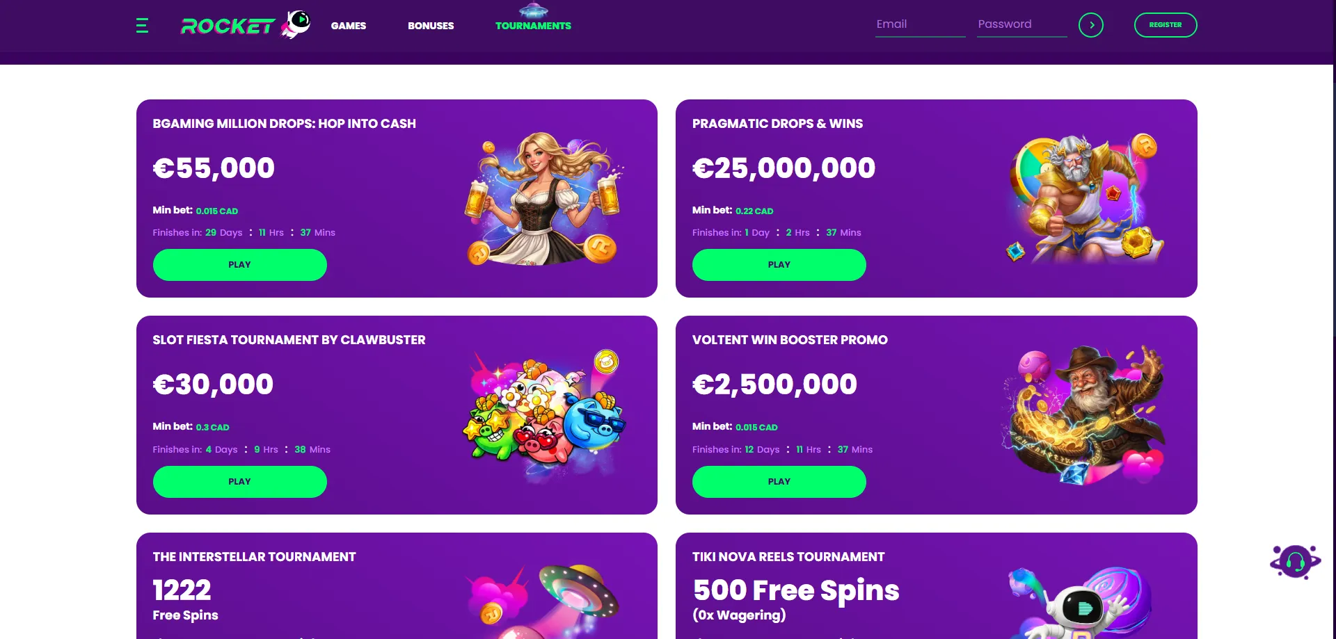 Casino Rocket welcome bonus offer – 100% match deposit plus free spins