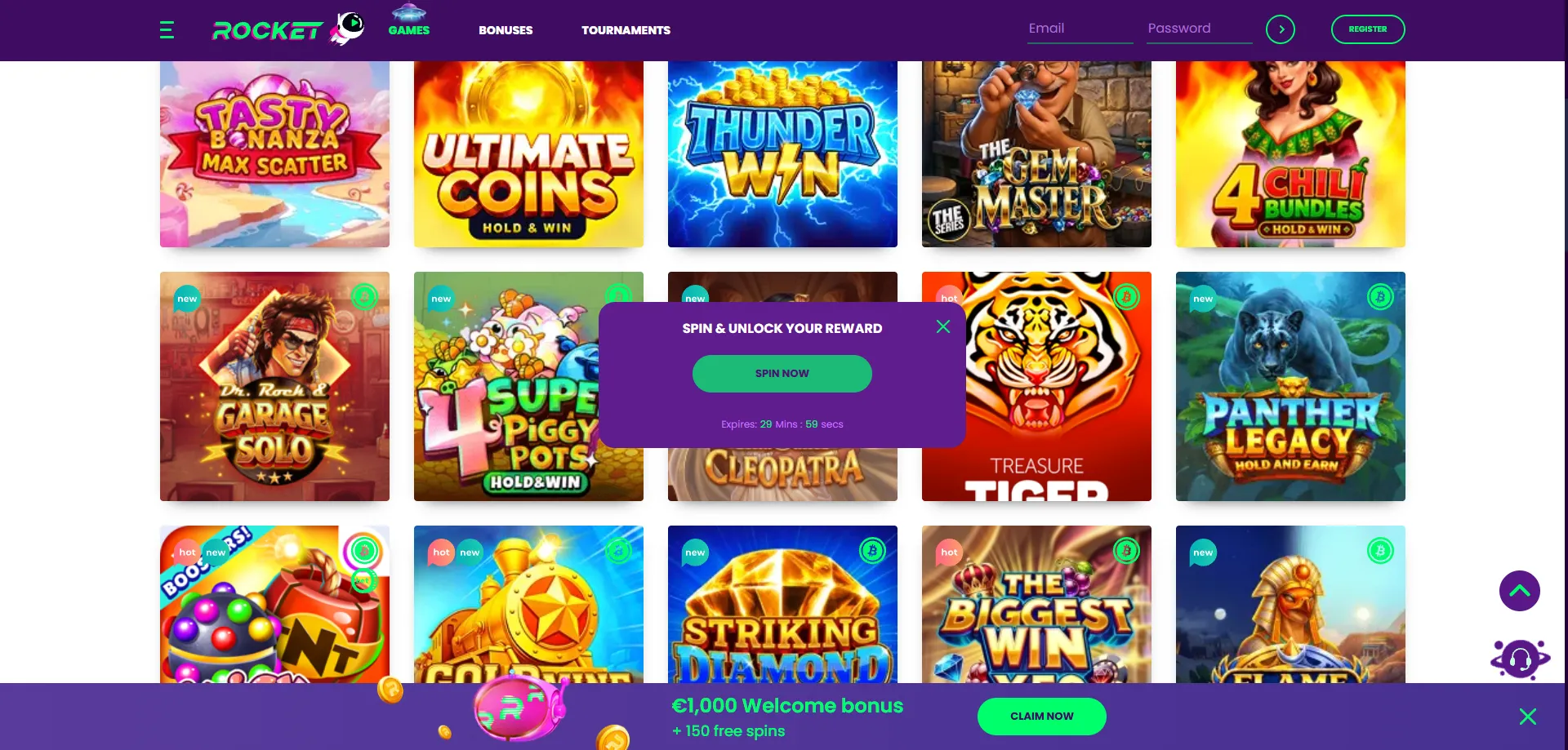 Casino Rocket slot machines – 3000+ pokies from top game providers